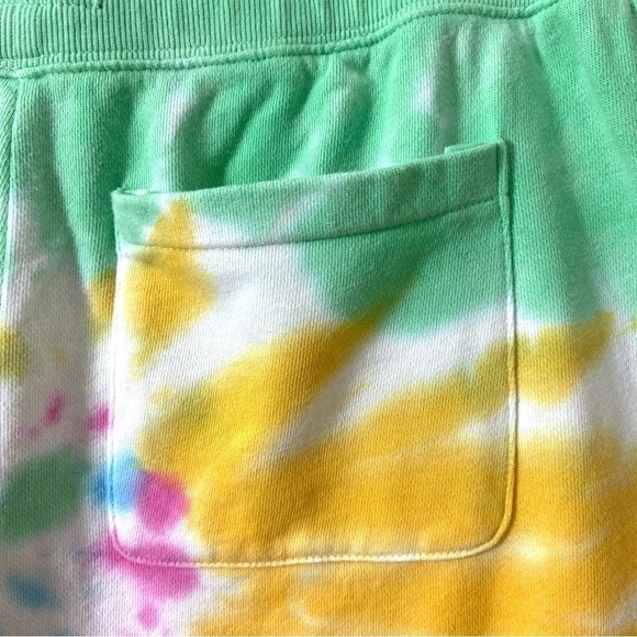 Lucky Brand Pride Tie Dye Clover Gender Neutral Shorts Elastic Waist LARGE - Picture 8 of 16